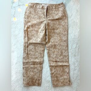 Chico’s Brown White Capris Pants